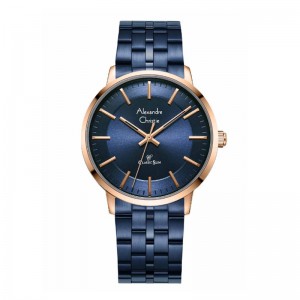 Alexandre Christie AC 8692 Rosegold Blue Man MHBURBU